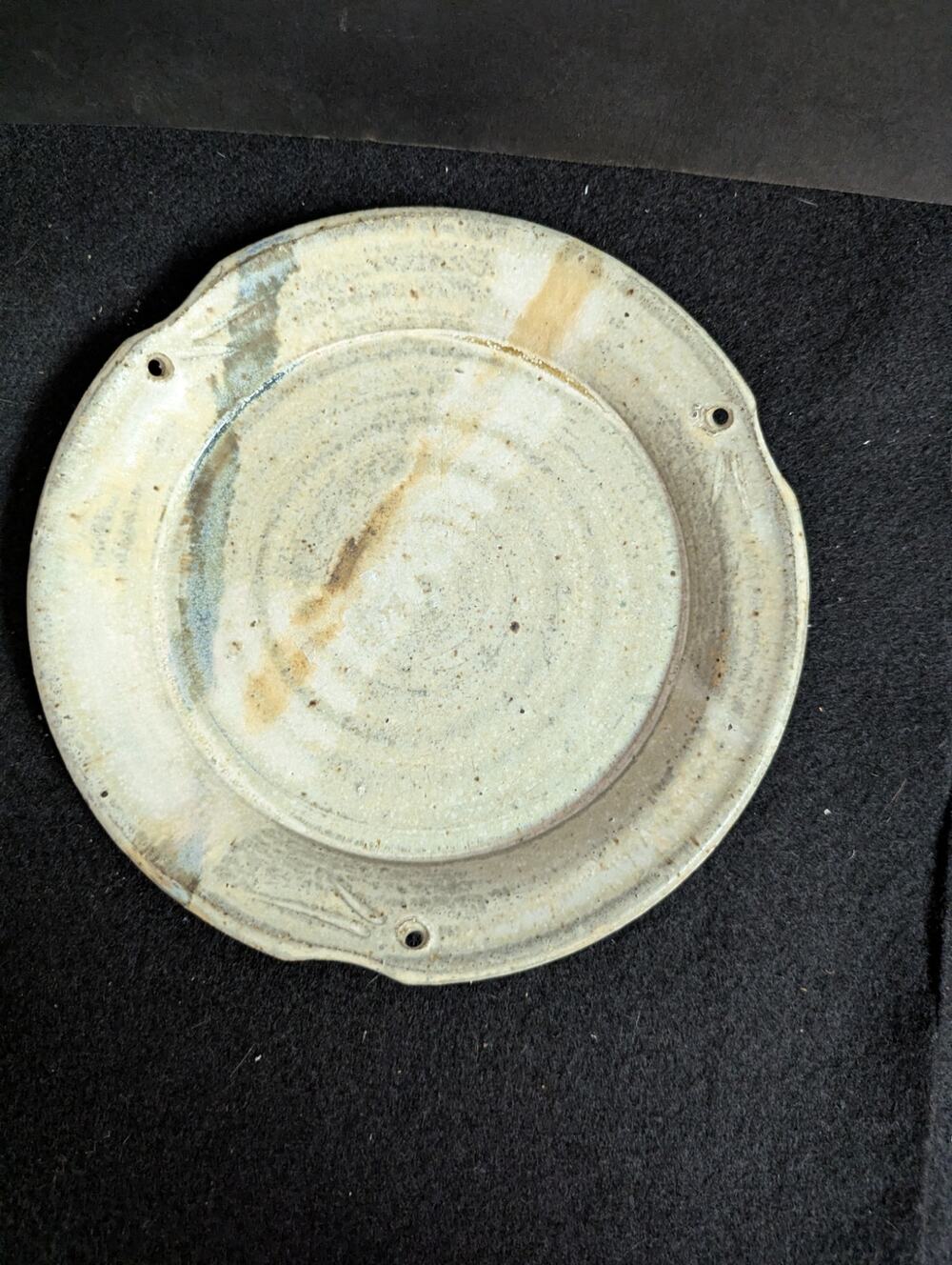 George Griffin Pottery, Sopchoppy Florida Handmade Art Pottery Bread Plate 7.5"